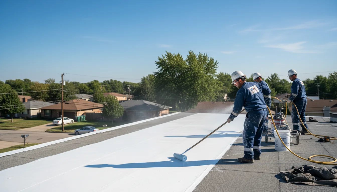 Commercial roof coating in Prairie View, TX near me